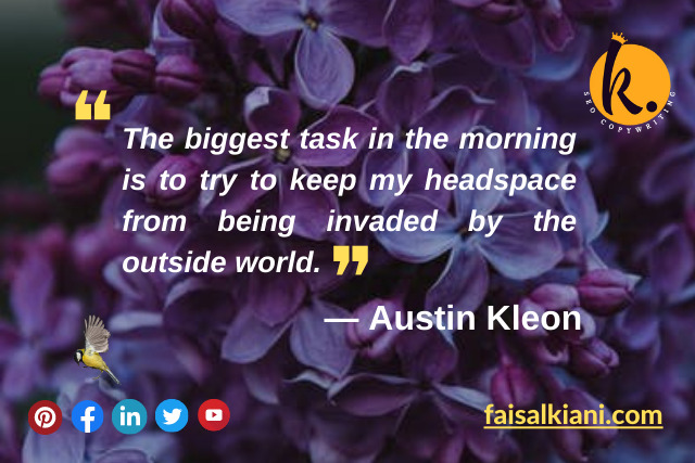 Austin Kleon good morning quotes