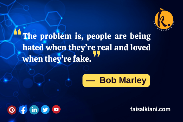 Fake People quotes by Bob Marley