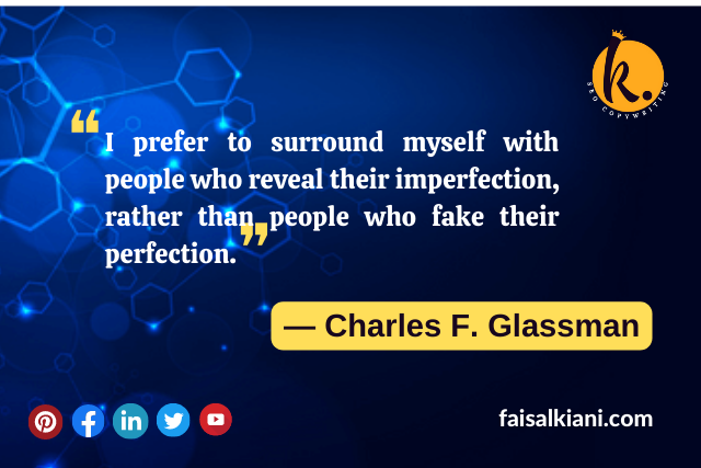 Fake People quotes by Charles F. Glassman