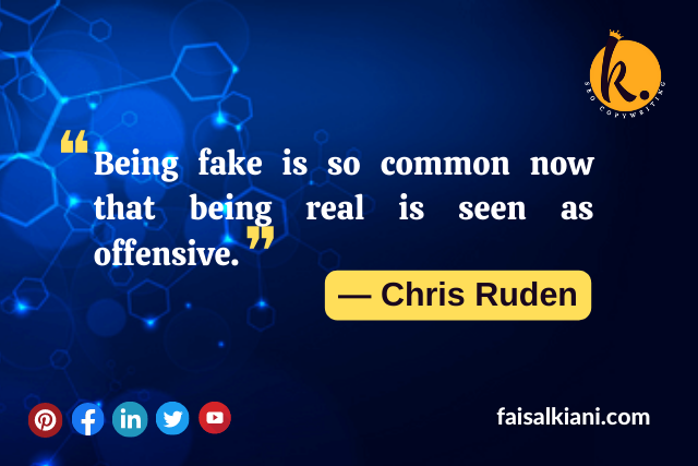 Fake People quotes by Chris Ruden