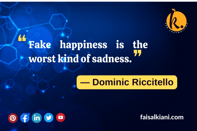 Fake People quotes by Dominic Riccitello