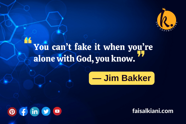 Fake People quotes by Jim Bakker