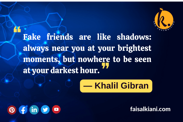 Fake People quotes by Khalil Gibran