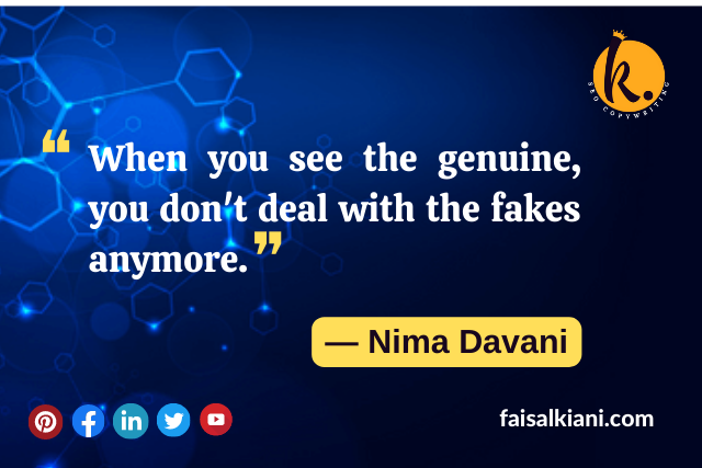 Fake People quotes by Nima Davani 