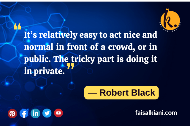 Fake People quotes by Robert Black