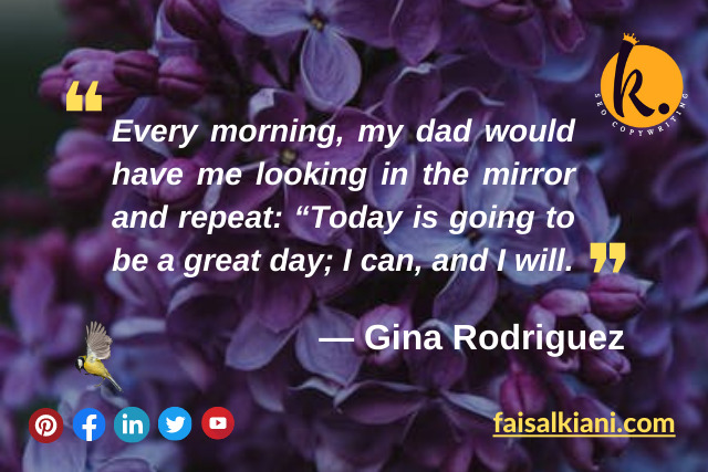 Gina Rodriguez good morning quotes