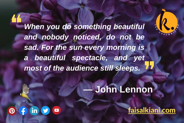 John Lennon morning quotes