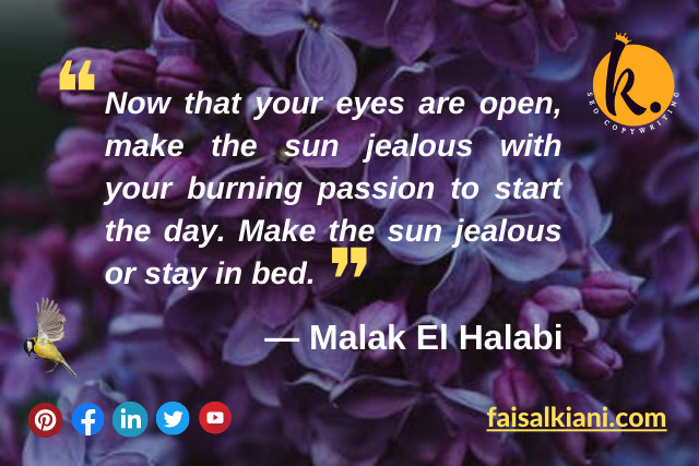 Malak El Halabi good morning quotes