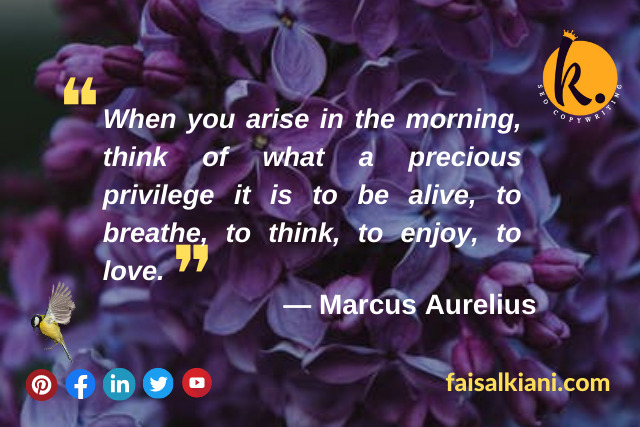 Marcus Aurelius good morning quotes