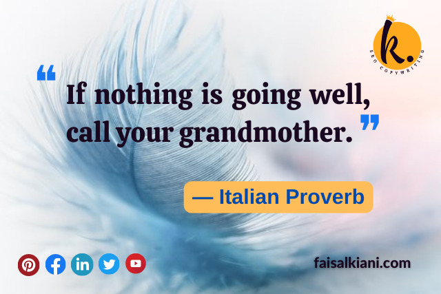 Mother's day quotes by Italian Proverb