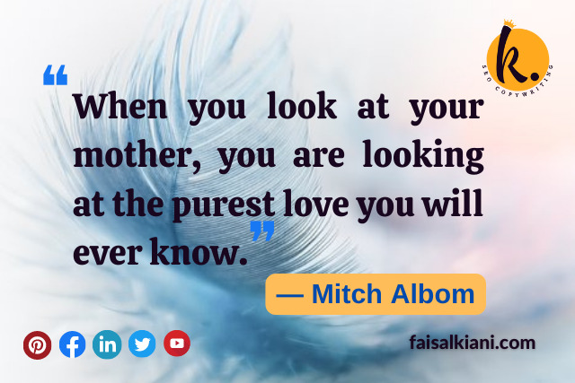 Mother's day quotes by Mitch Albom