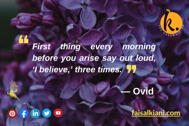 Ovid good morning quotes 1