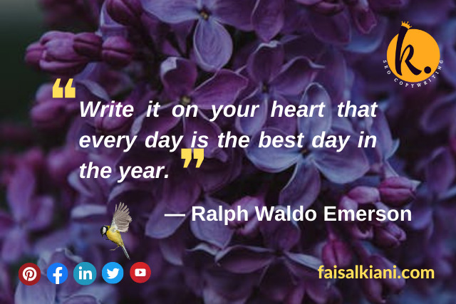 Ralph Waldo Emersons good morning quotes B