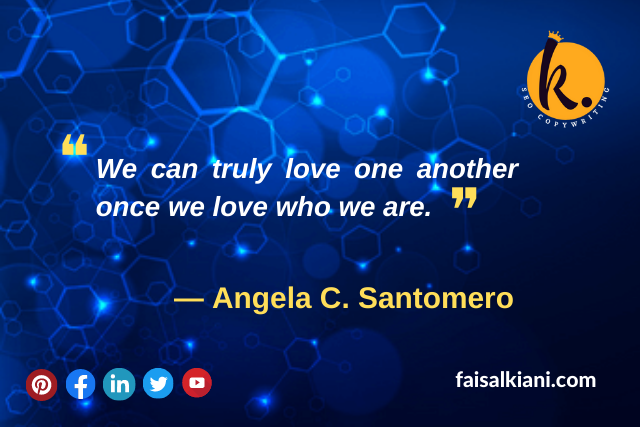 Self Love Quote Angela C. Santomero 1