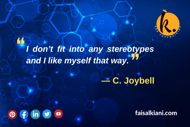 Self Love Quote by C. Joybell