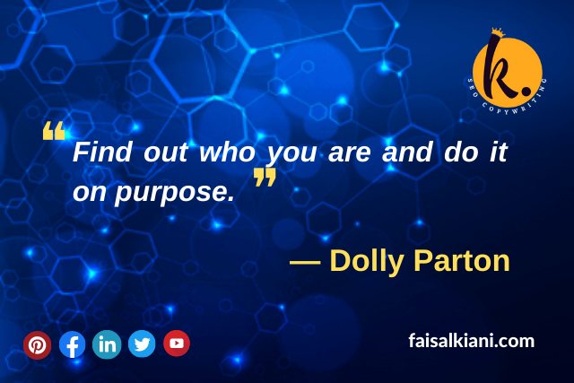 Self Love Quote by Dolly Parton