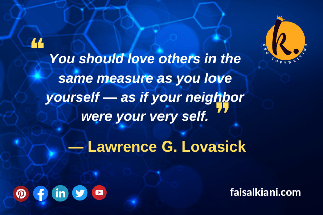 Self Love Quotes Lawrence G. Lovasick