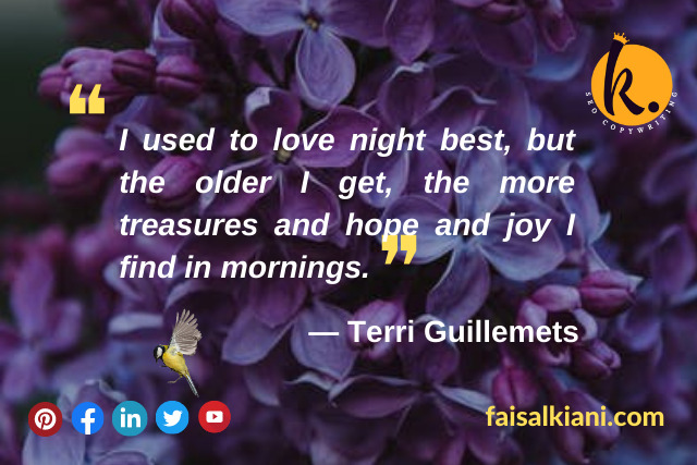 Terri Guillemets good morning quotes A