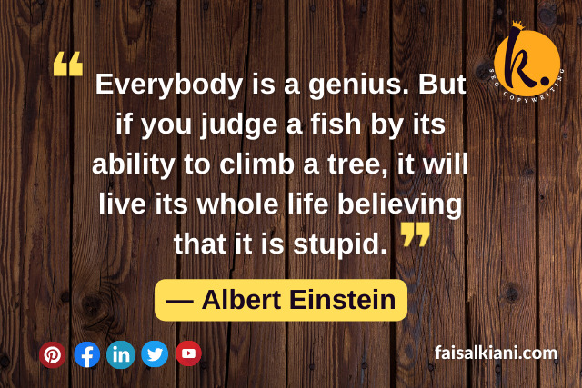 Albert Einstein's Quotes About Fish