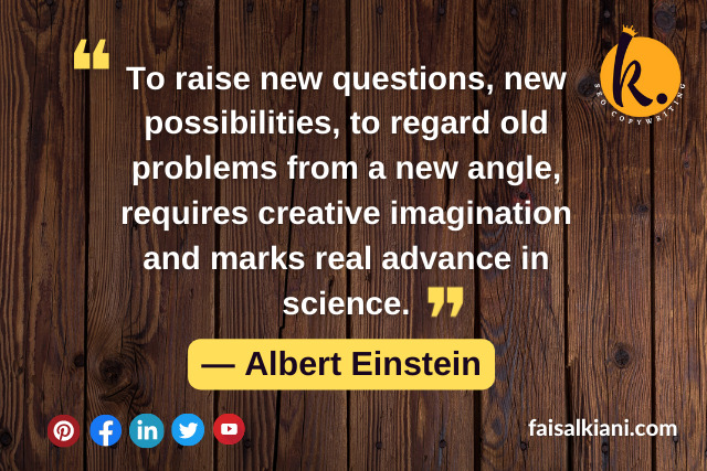 Albert Einstein's Quotes About Science 1