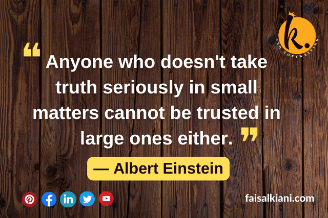 Albert Einstein's Quotes About Science 18