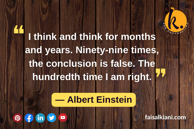 Albert Einstein's Quotes About Science 19