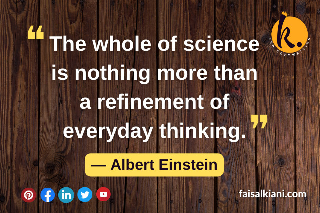 Albert Einstein's Quotes About Science 3