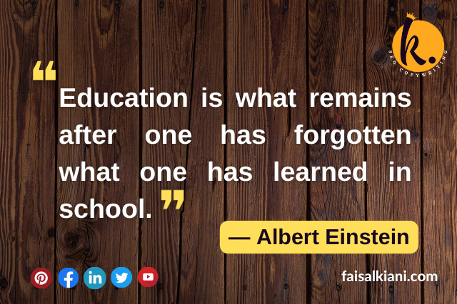 Albert Einstein's Quotes on Education 7