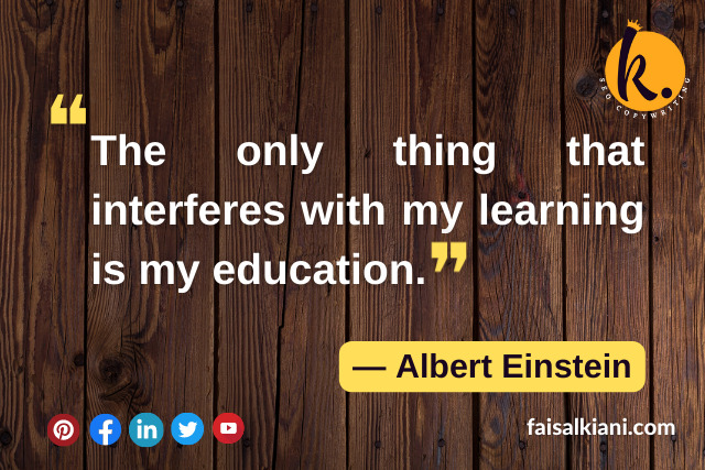 Albert Einstein's Quotes on Education 8