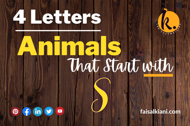 Animals that start with S and have 4 letters