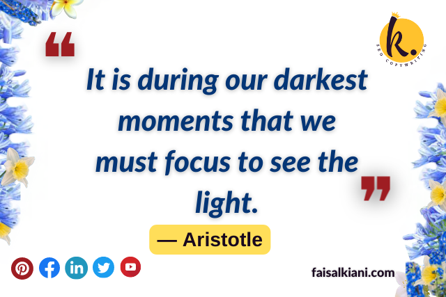 Inspirational short quotes by Aristotle
