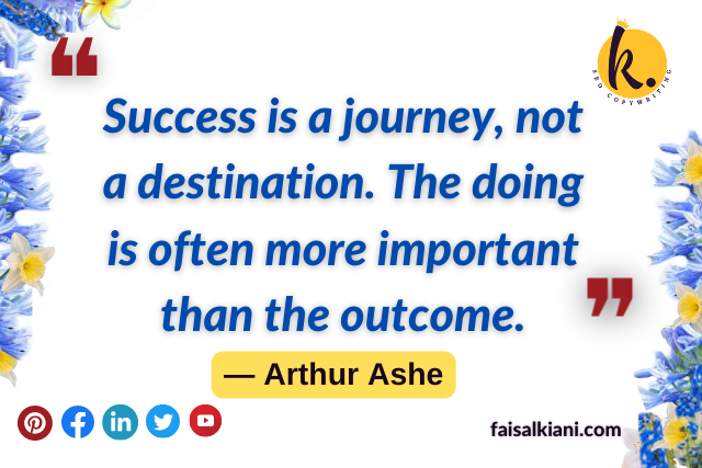 Inspirational short quotes by Arthur Ashe
