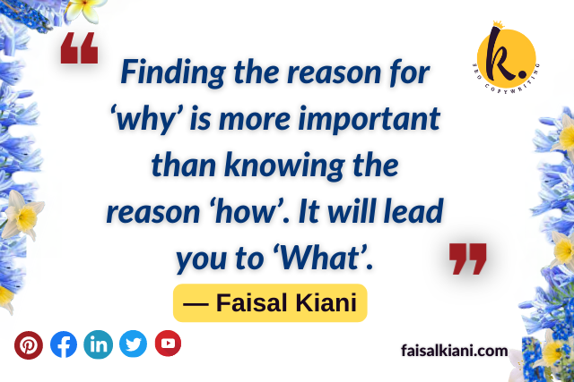 faisal kiani short quotes about reasons