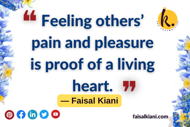 feeling quotes by Muhammad Faisal Kiani