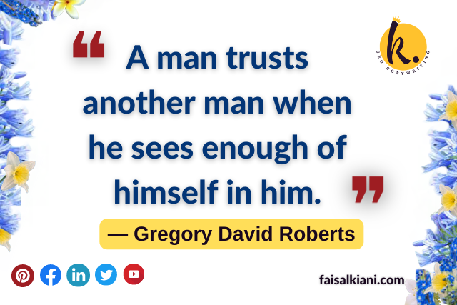 A man trusts another on trust quote