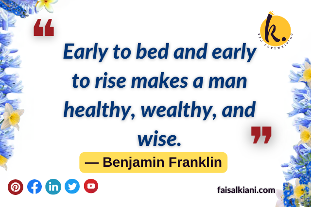 Benjamin Franklin quotes about healthy wealthy and wise
