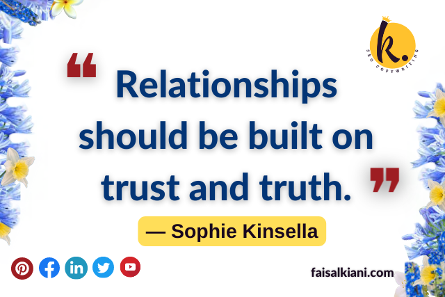 relationship should be built on trust quote