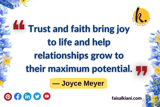 trust and faith bring joy quote