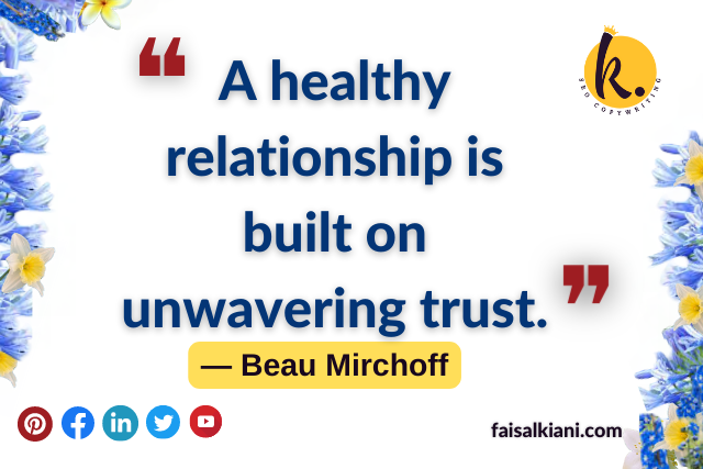 trust quotes on a healthy relationship