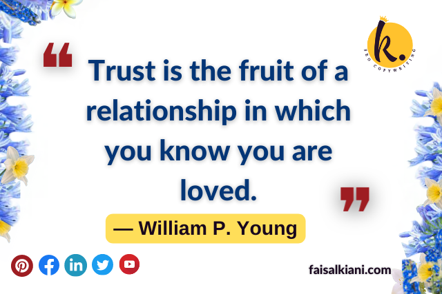 trust quotes on trust is the fruit