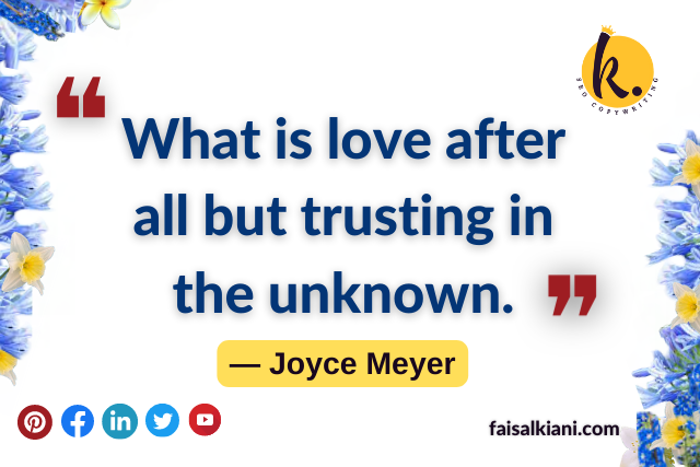 what is a love after all trusting quote