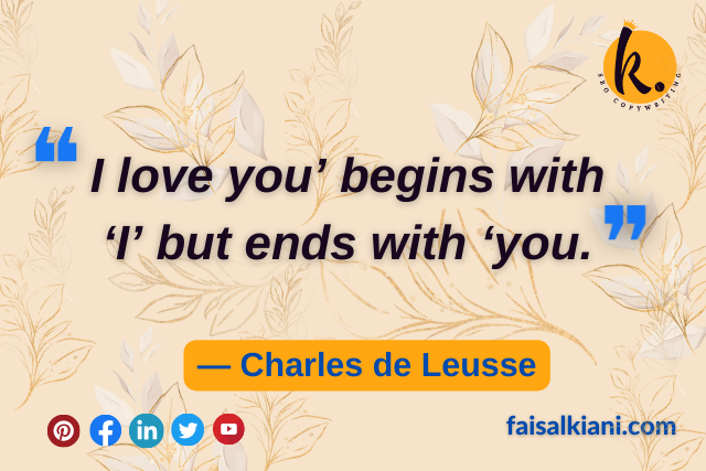 good night quotes by Charles de Leusse
