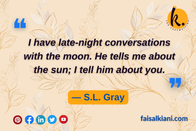 good night quotes by S.L. Gray