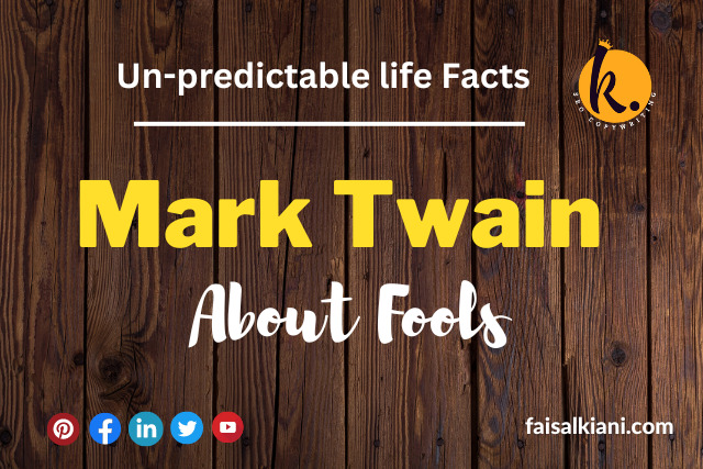 Mark Twain Quotes About Fools