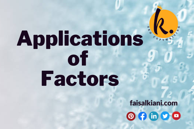 Application of Factors of 86