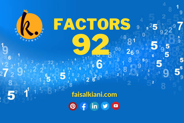 How to find Factors of 92
