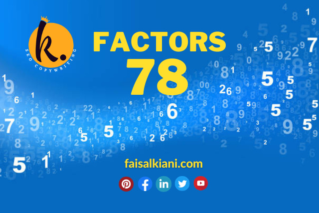 how to find factors of 78