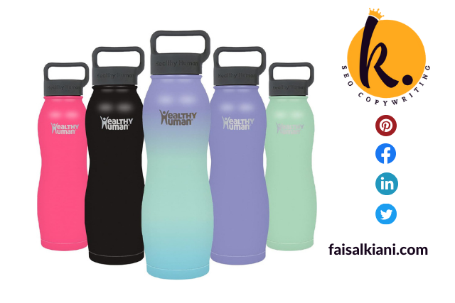 Healthy Human Water Bottle — Best Lightweight Travelling Yoga Water Bottle