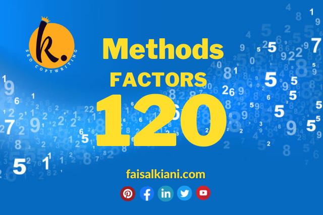 how to find factors of 120