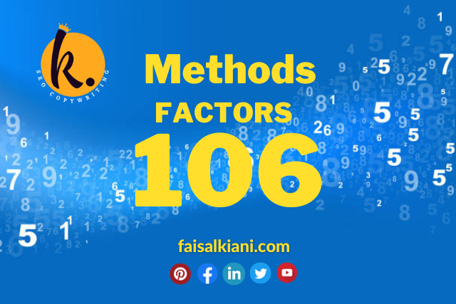 Methods for Finding Factors of 106